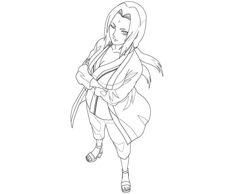 Desenhos de Tsunade para colorir