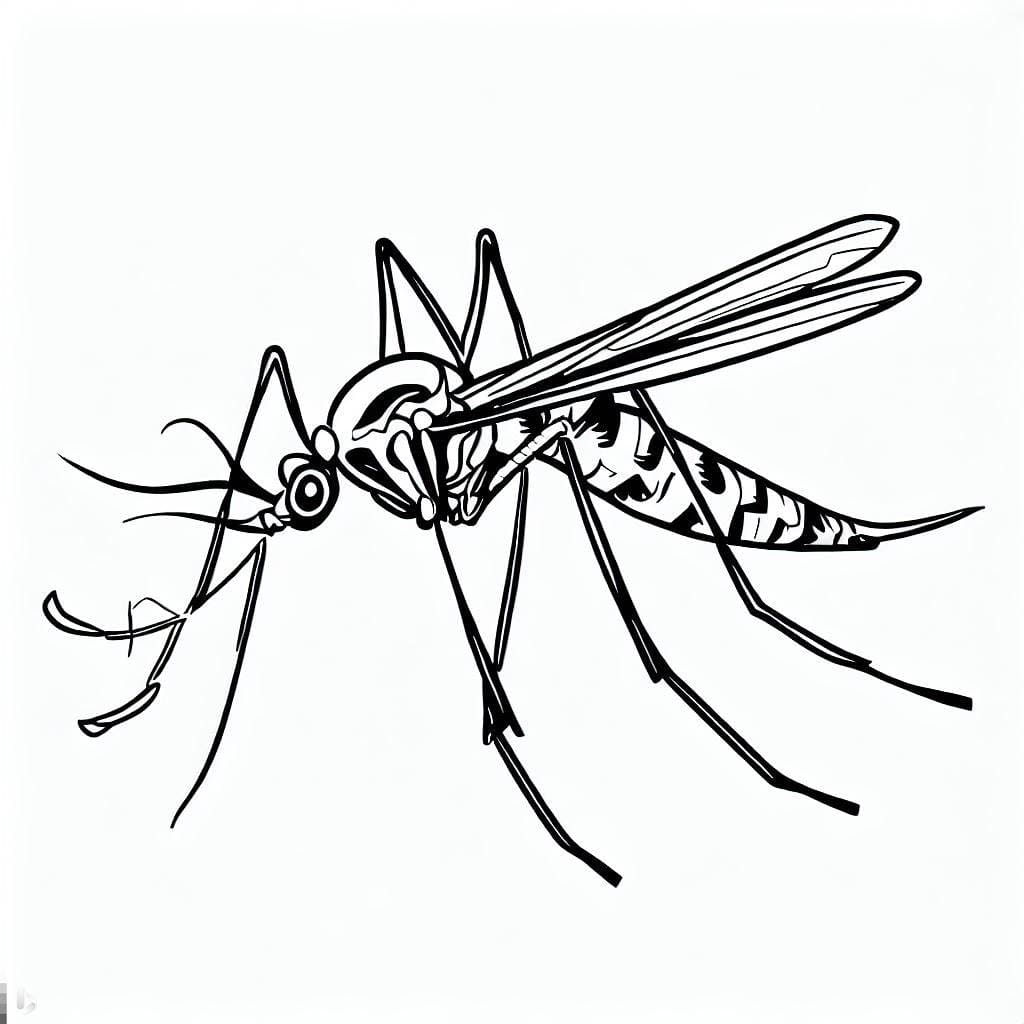 Desenho deUm Aedes Aegypti para colorir