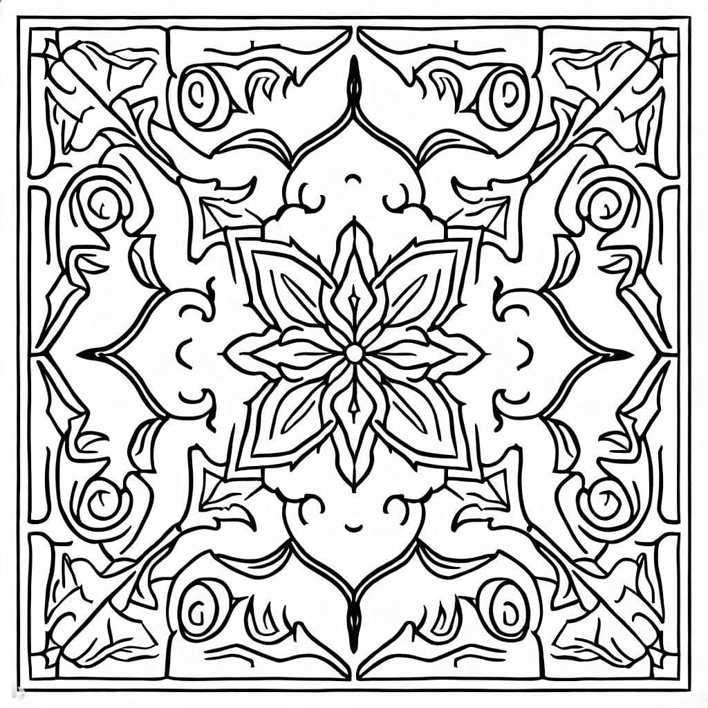 Desenho deUm Azulejo para colorir