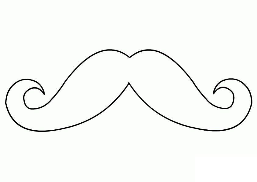 Desenho deUm Bigode para colorir