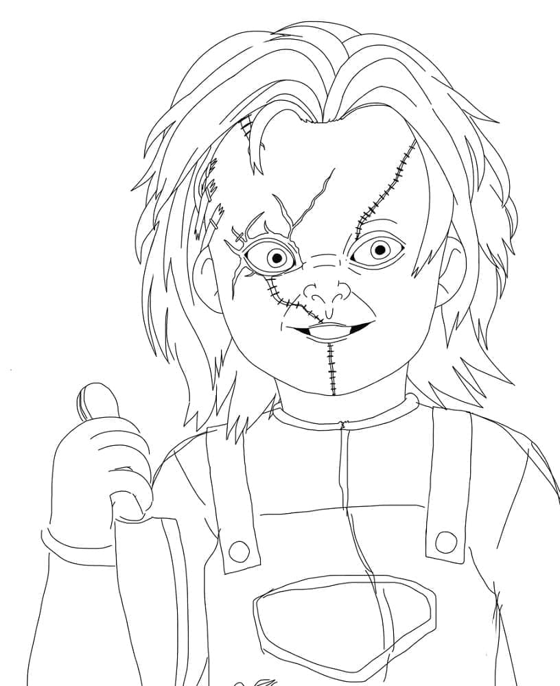 Desenho deUm Boneco Chucky para colorir