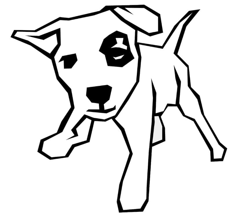 Desenho deUm Cachorrinho para colorir