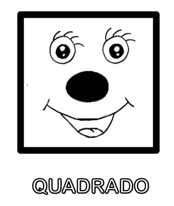 Desenhos de Quadrado para colorir