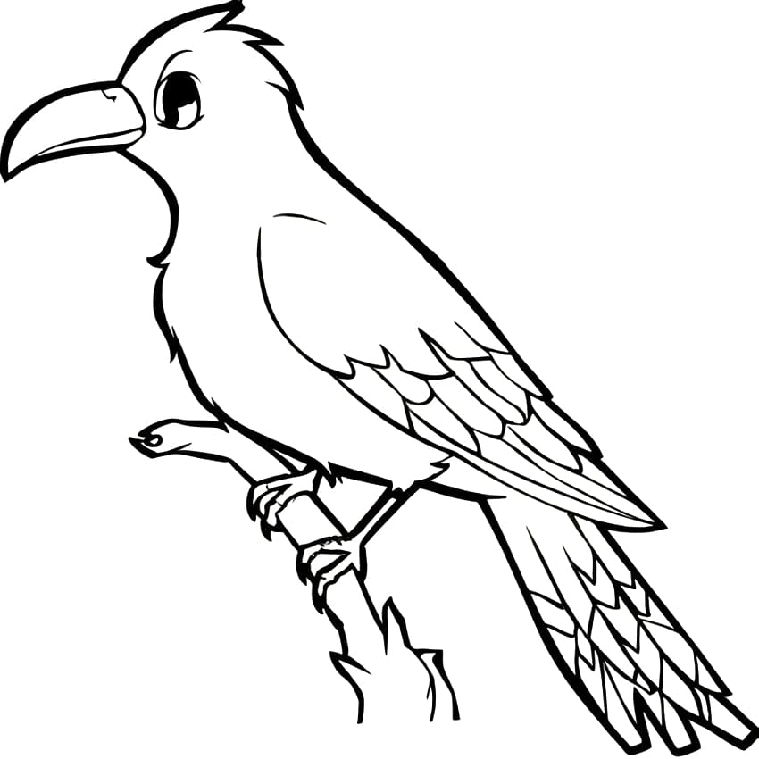 Desenho deUm Quetzal para colorir