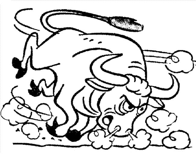 Desenhos de Touros para colorir