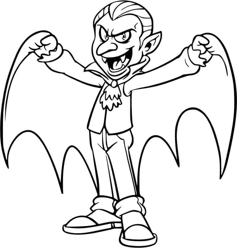 Desenho deUm Vampiro para colorir