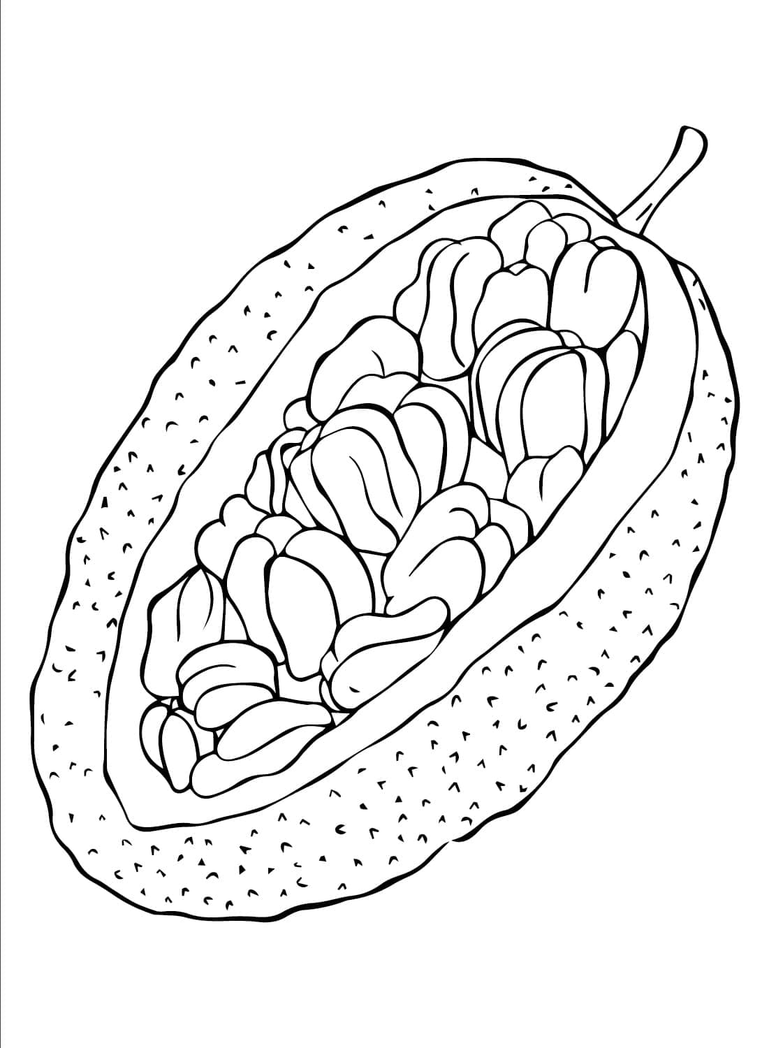 Desenho deUma Jaca para colorir