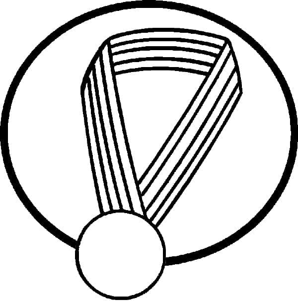 Desenhos de Medalha para colorir