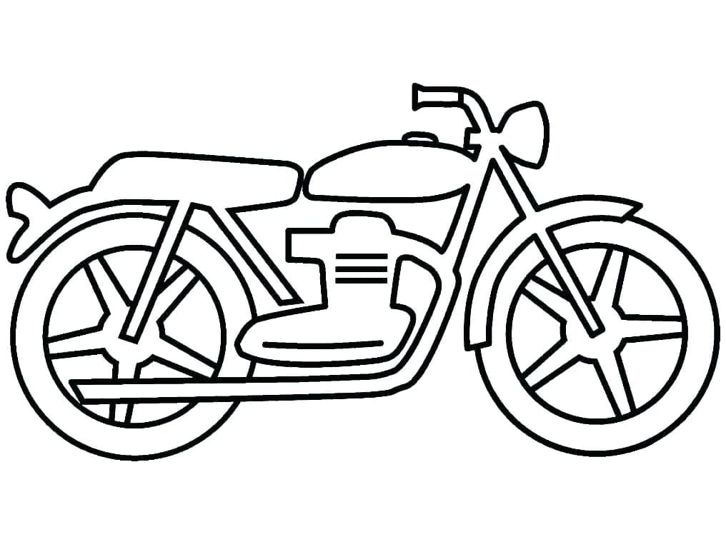 Desenho deUma Motocicleta para colorir