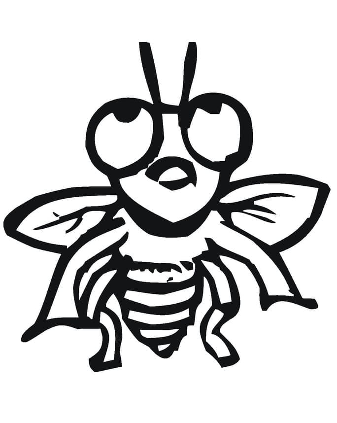 Desenho deUma Pequena Mosca para colorir