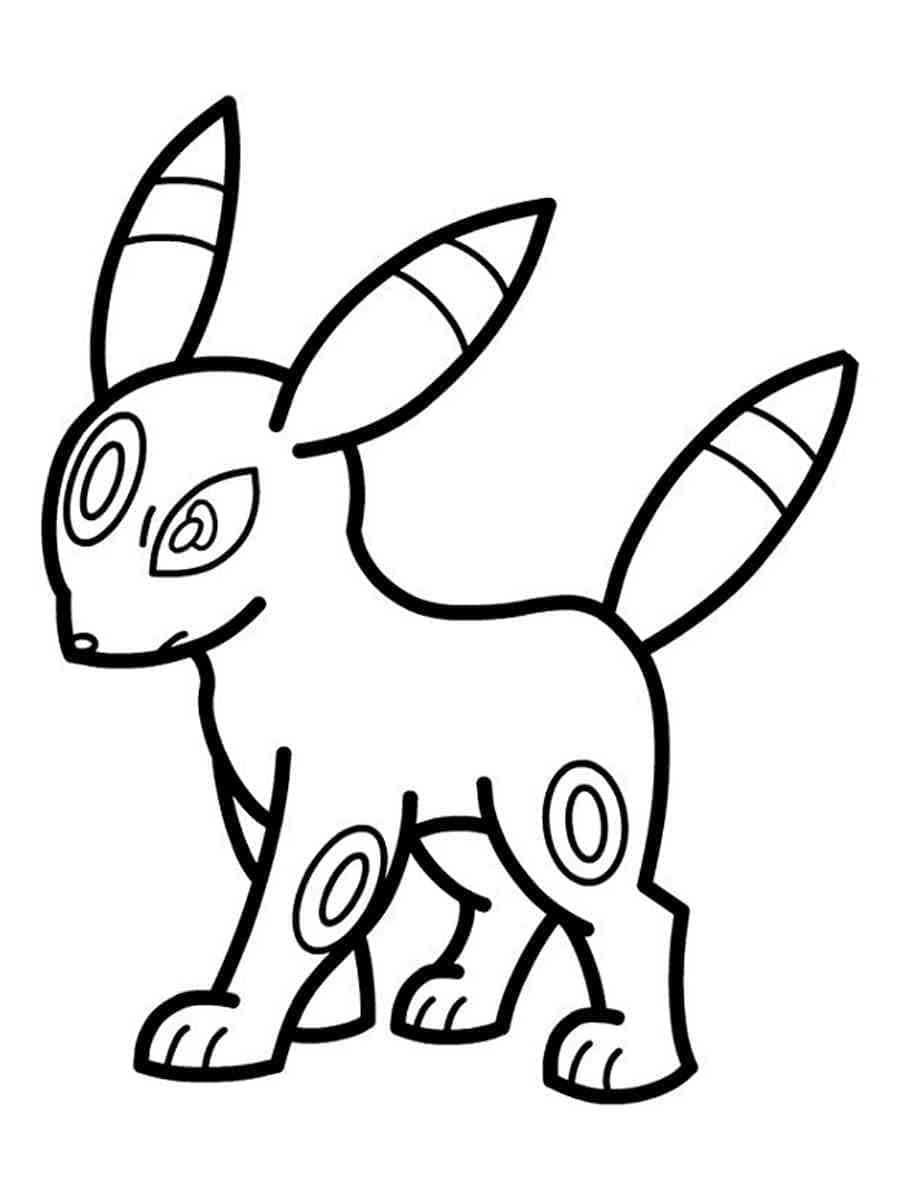 Desenho deUmbreon 1 para colorir