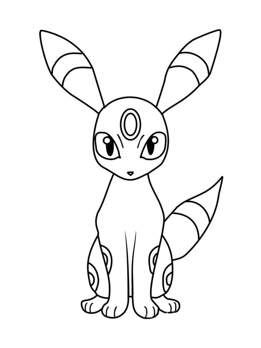 Desenho deUmbreon Grátis para colorir