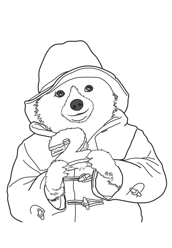 Desenho deUrso Paddington para colorir