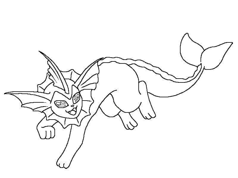 Desenho deVaporeon 1 para colorir