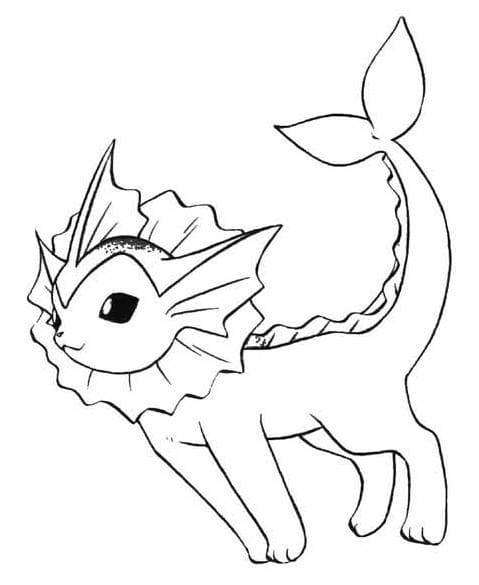 Desenho deVaporeon 2 para colorir