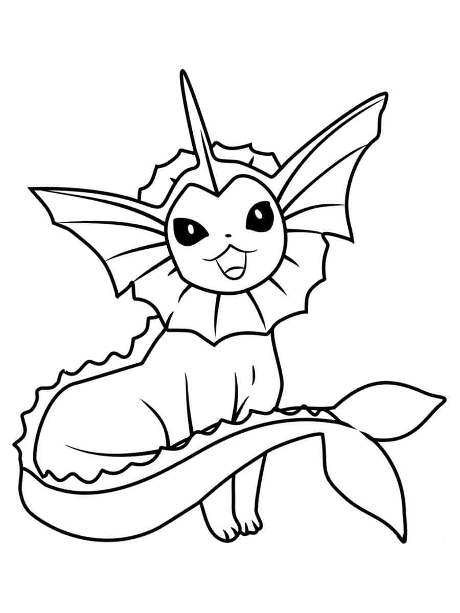 Desenhos de Vaporeon para colorir