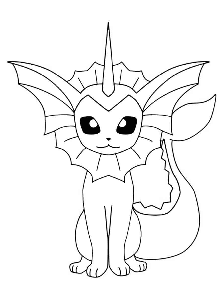 Desenho deVaporeon Grátis para colorir