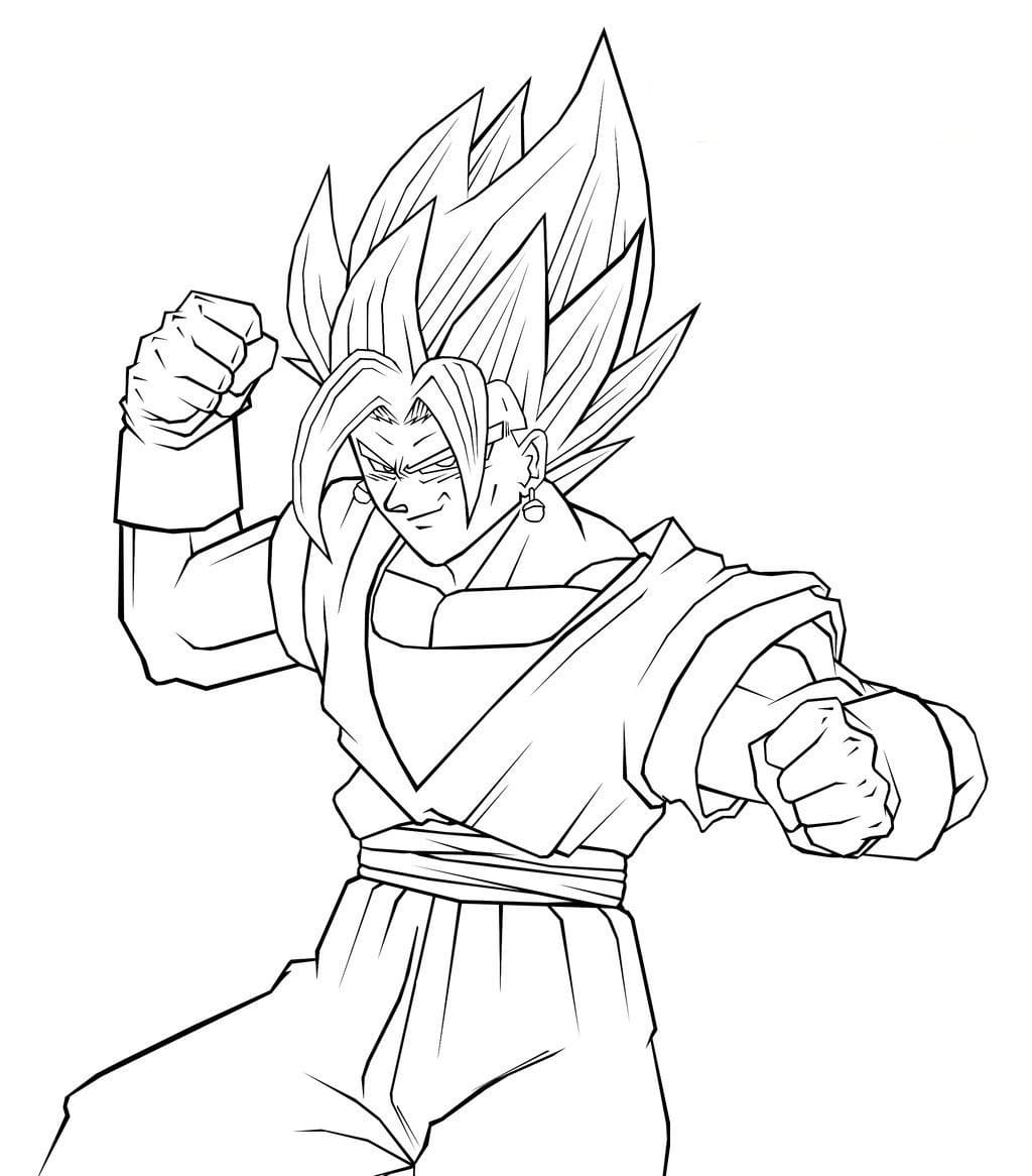 Desenho deVegetto de Dragon Ball para colorir