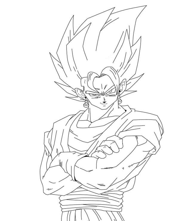 Desenho deVegetto de Dragon Ball Z para colorir