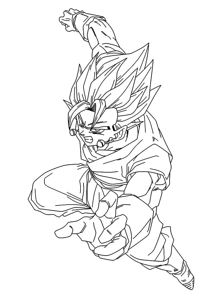 Desenho deVegetto Super Saiyajin para colorir