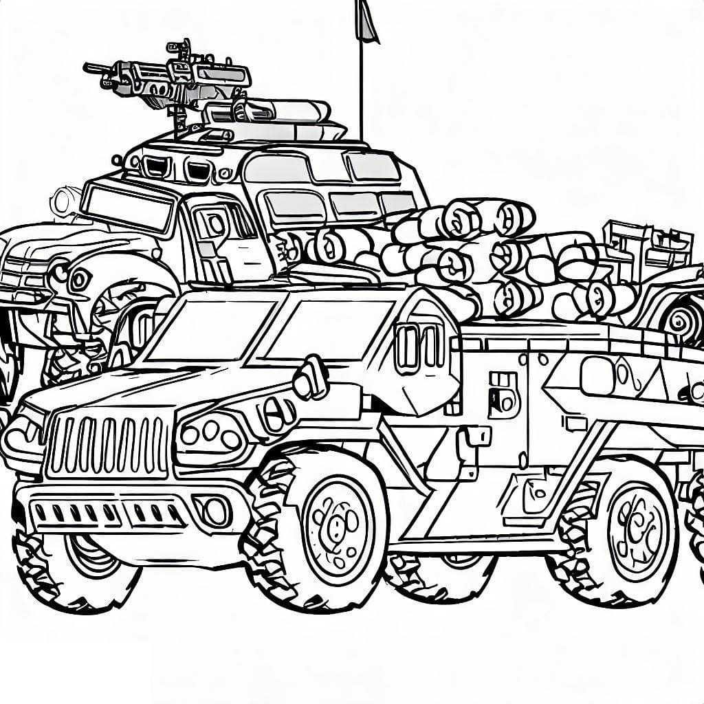 Desenhos de Exército para colorir