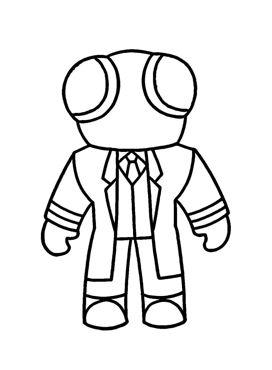 Desenho deVermelho de Rainbow Friends para colorir