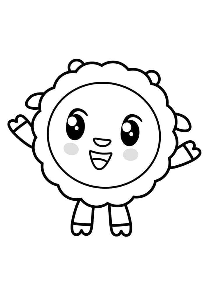 Desenho deWally de Baby Riki para colorir