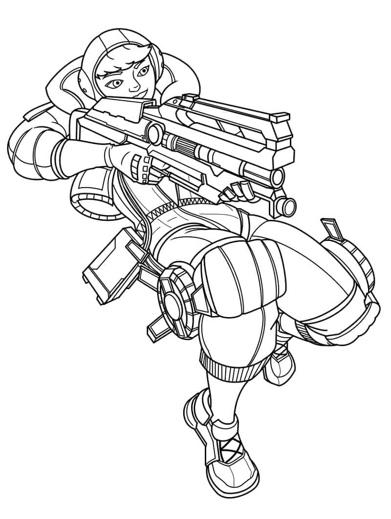 Desenho deWattson de Apex Legends para colorir