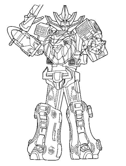 Desenho deWild Force Megazord para colorir