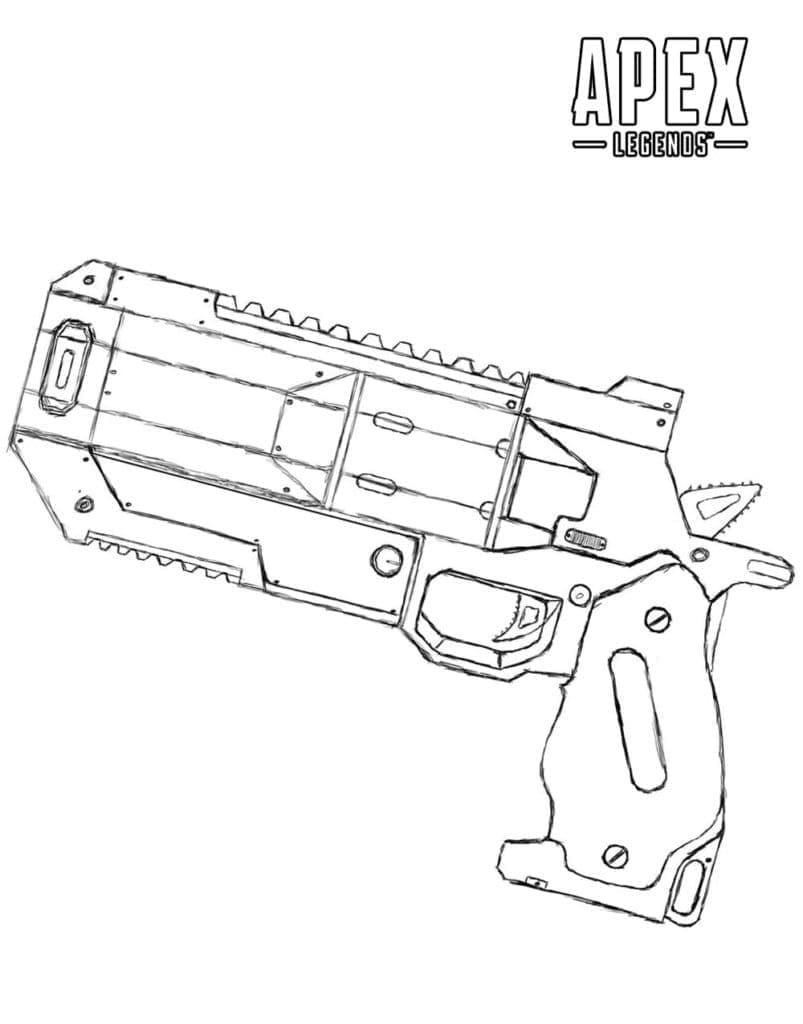 Desenho deWingman Pistol de Apex Legends para colorir