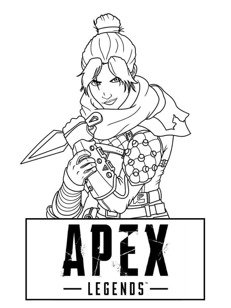 Desenho deWraith Apex Legends para colorir