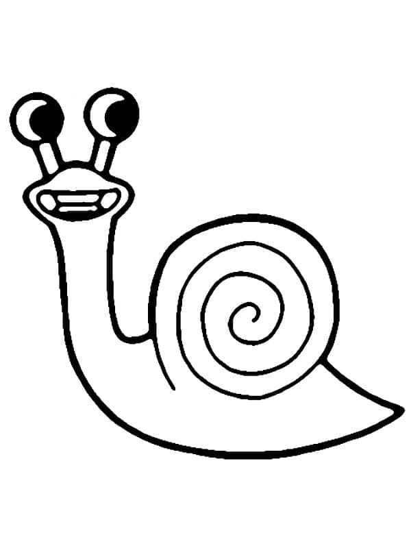 Desenho deZephyr Snail Garten of Banban para colorir