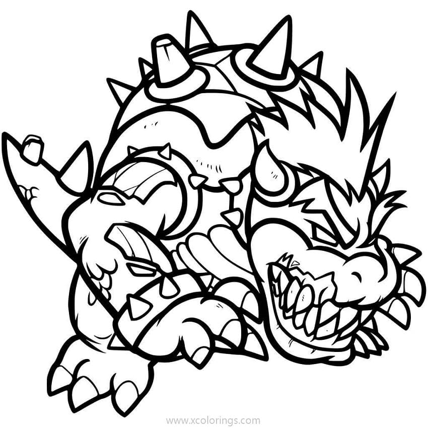 Desenho deZombie Bowser para colorir