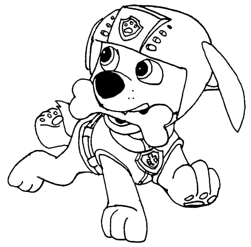 Desenho deZuma Patrulha Canina para colorir