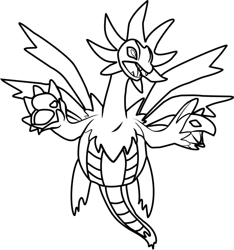 Desenho deHydreigon de Pokemon para colorir