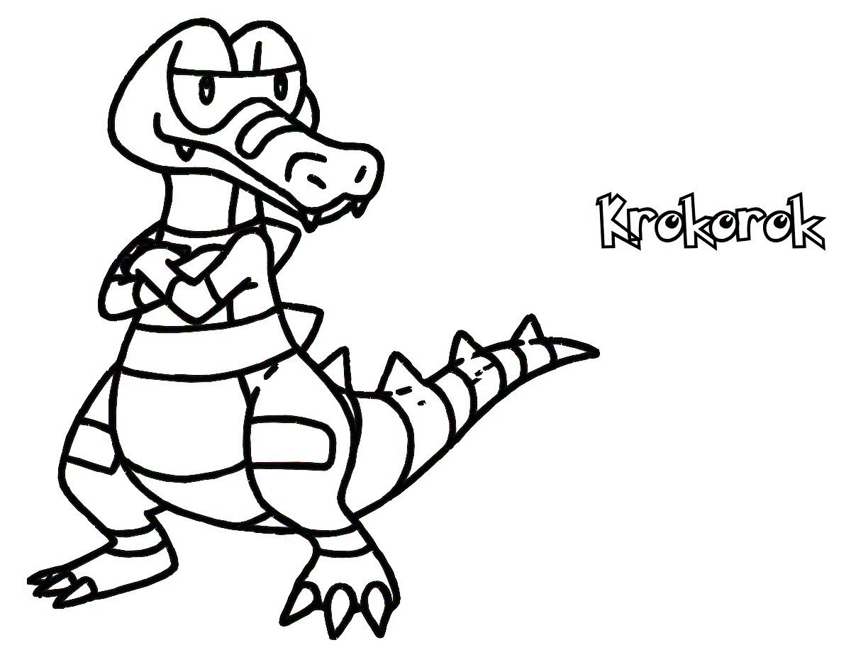 Desenhos de Krokorok para colorir