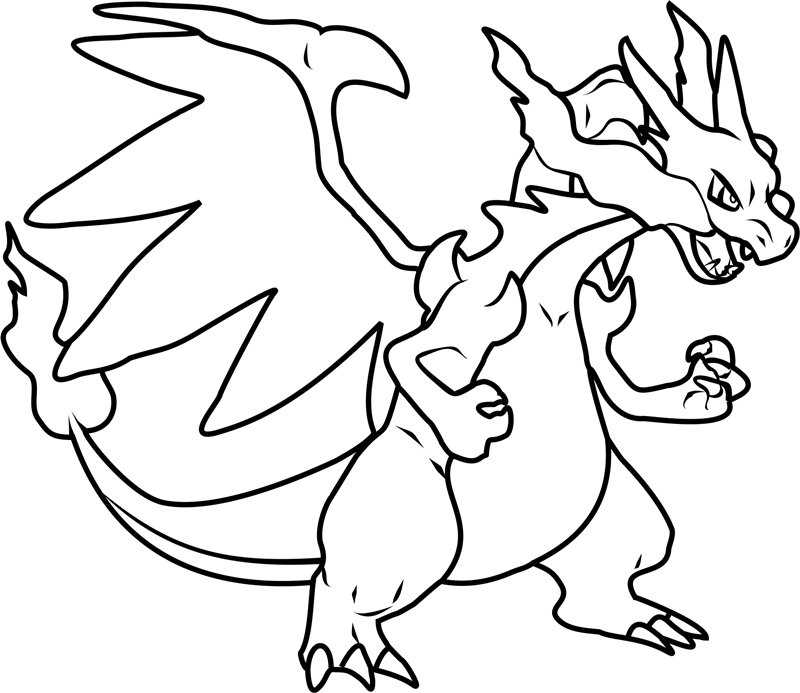 Desenho deO Poderoso Charizard para colorir