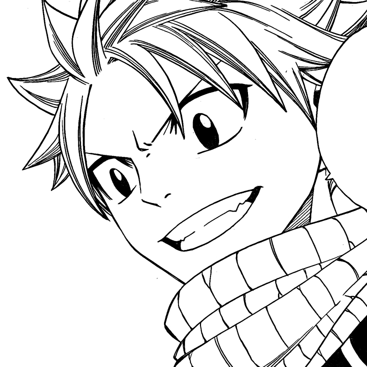 Desenhos de Natsu para colorir