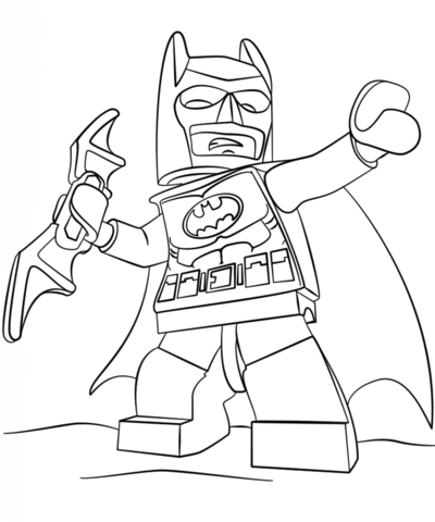 Desenho deBatman Lego para colorir