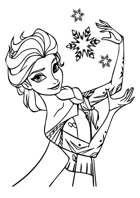 Desenho deFrozen Elsa para colorir