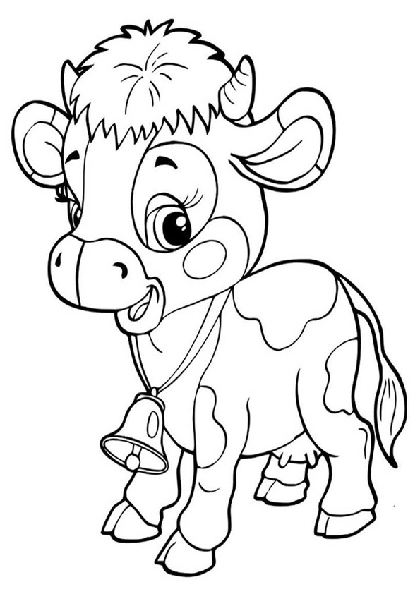 Desenhos de Vaca para colorir