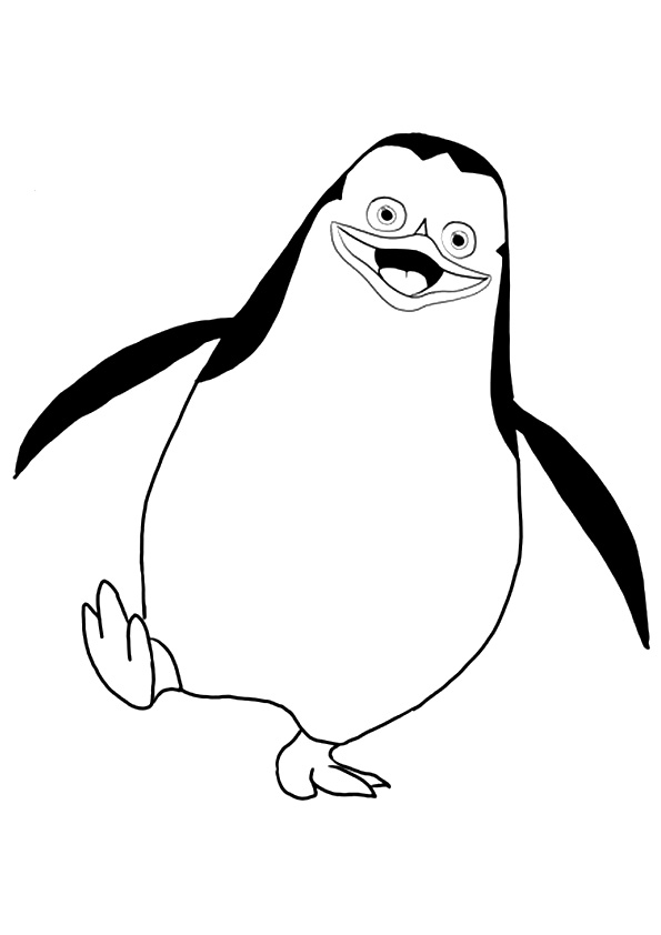 Desenho deUm Pinguim Privado para colorir