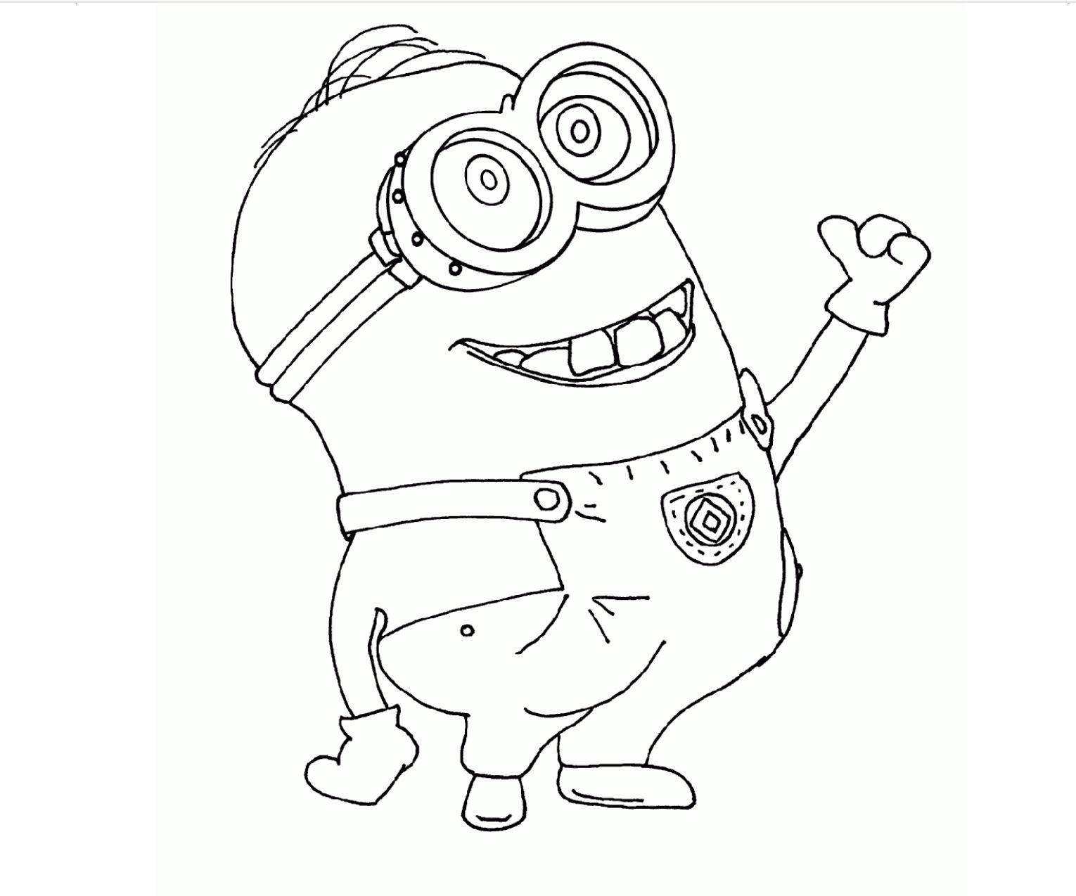 Desenho deMinion Feliz para colorir