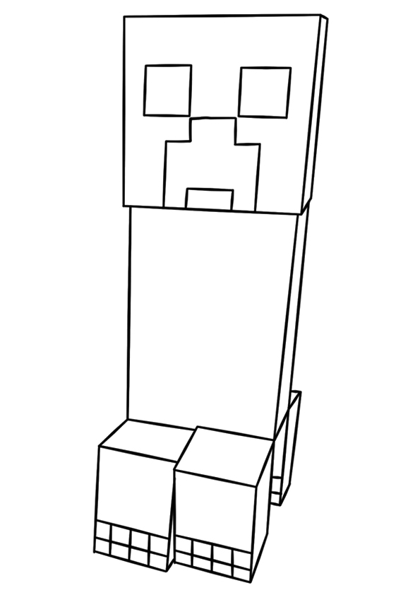 Desenho deMinecraft Creeper para colorir