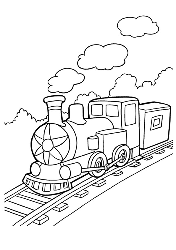 Desenho deUm Trem de Carga para colorir