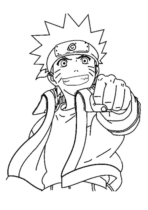 Desenho deUzumaki Naruto para colorir