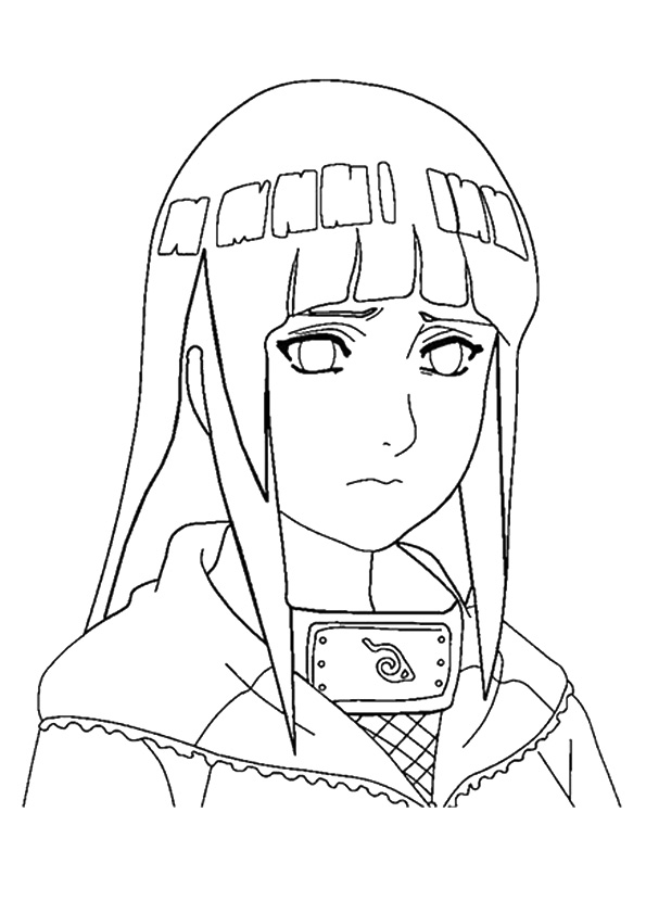 Desenho deHyuga Hinata para colorir