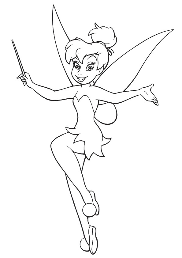 Desenhos de Sininho (Tinkerbell) para colorir