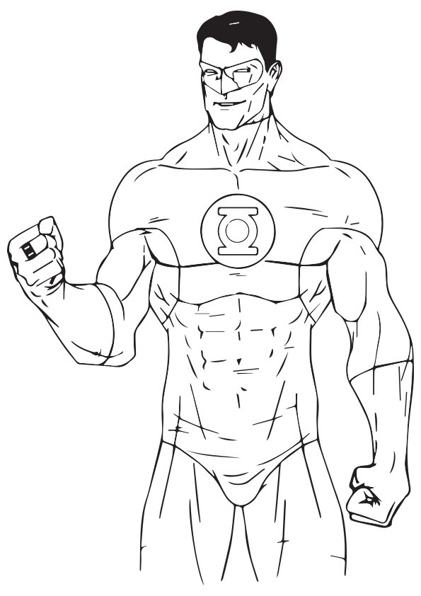 Desenhos de Green Lantern para colorir