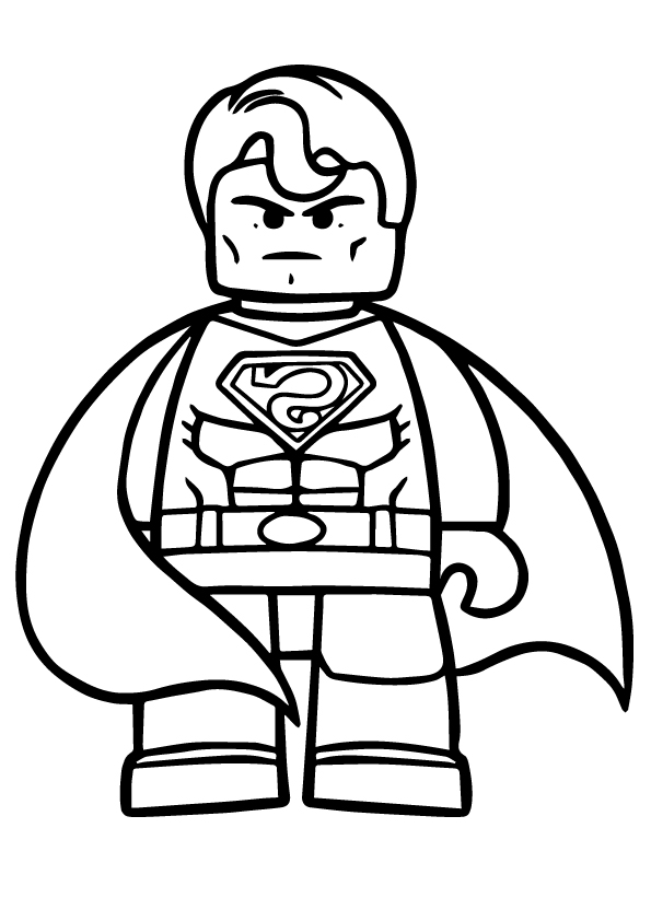 Desenho deSuperman Lego para colorir